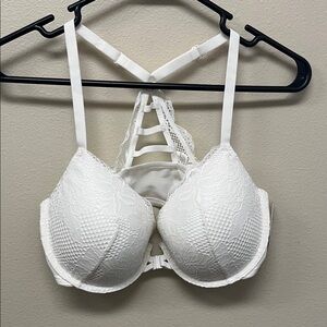 Auden Lace Lightly Lined Racerback Bra 34DD NWT